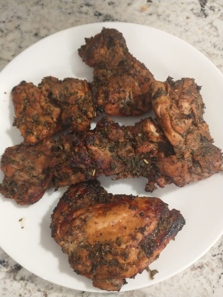 balsamic basil chicken thighs