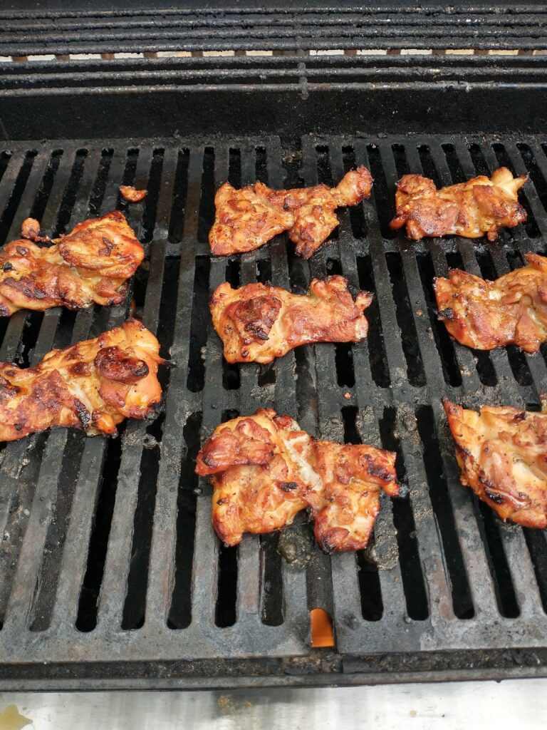 teriyaki chicken thighs grilling